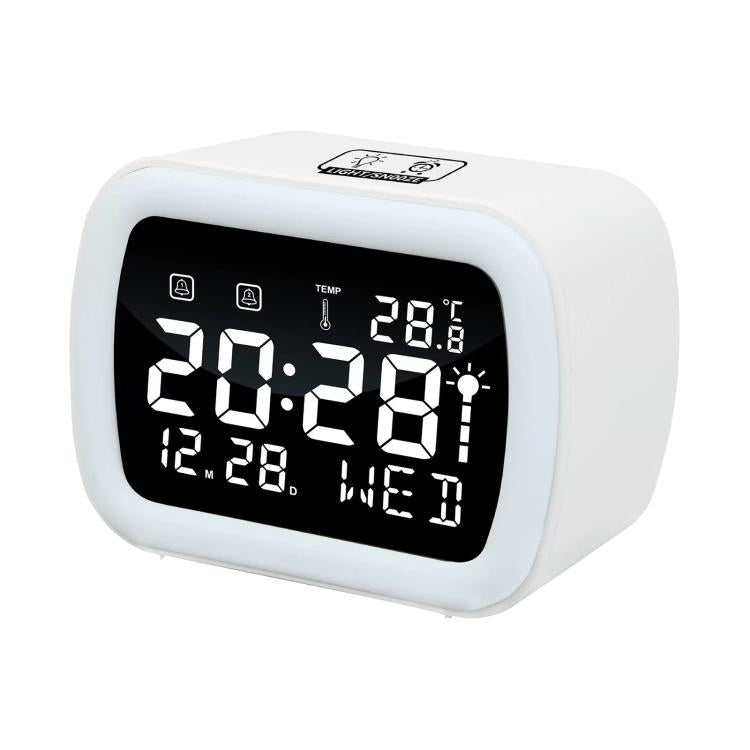 DS-5801 LED Smart Temperature Display Electronic Digital Clock with Night Light