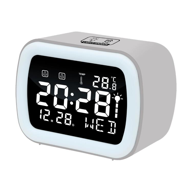 DS-5801 LED Smart Temperature Display Electronic Digital Clock with Night Light