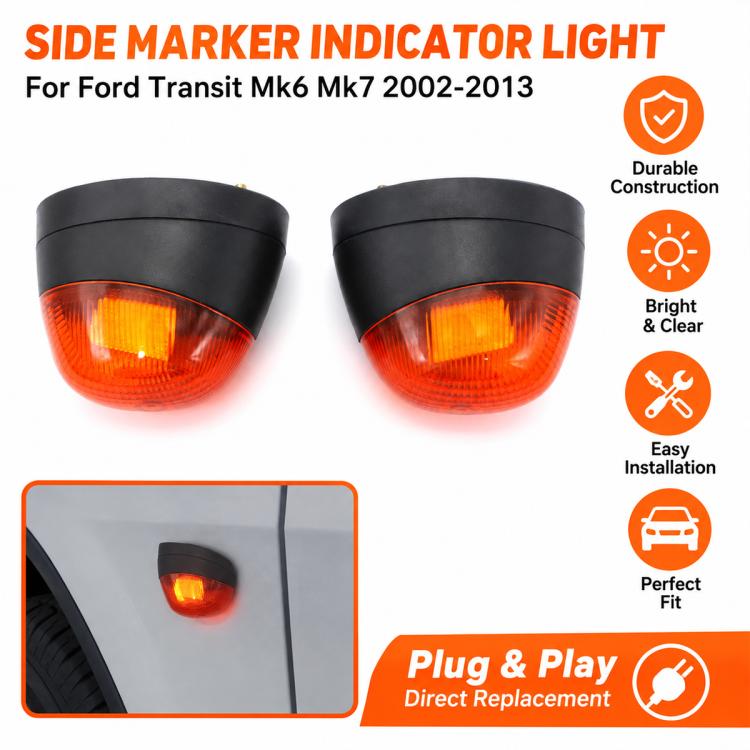 For Ford Transit MK6 / MK7 2000-2014 Car Side Marker Light, Left Side 1203328, Right Side 1202148