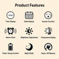 DS-5821L Multifunctional Bamboo Texture Smart LED Digital Display Electronic Alarm Clock