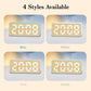 DS-5821L Multifunctional Bamboo Texture Smart LED Digital Display Electronic Alarm Clock
