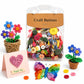 175g/Pack Mixed Sizes Colorful Round Resin Buttons DIY Craft Kit, 250-400 Pieces/Pack