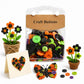 175g/Pack Mixed Sizes Colorful Round Resin Buttons DIY Craft Kit, 250-400 Pieces/Pack