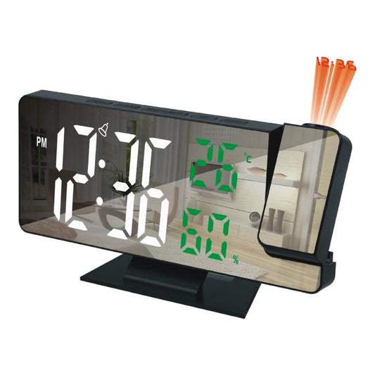 DS-3718LW Multifunctional Creative LED Screen Projection Display Electronic Clock