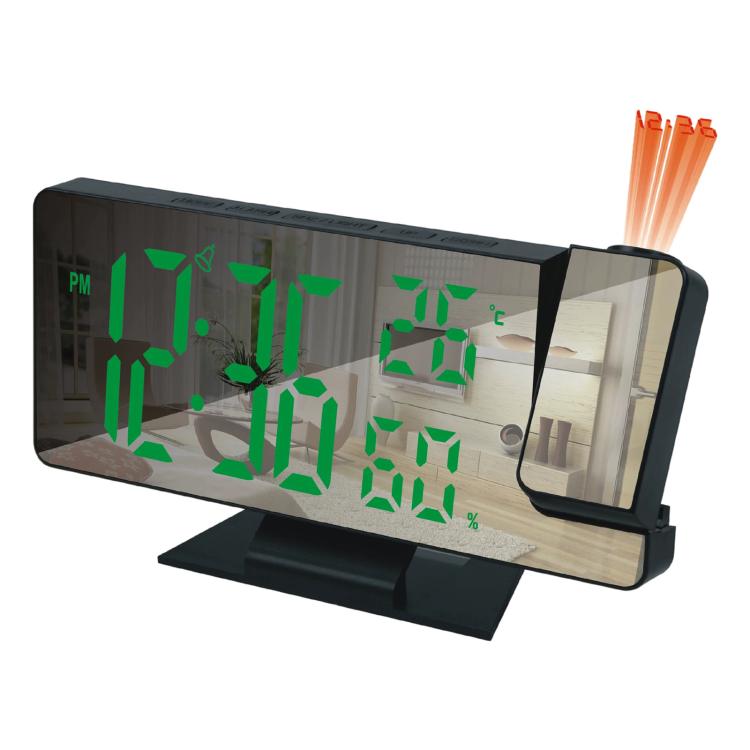 DS-3718LW Multifunctional Creative LED Screen Projection Display Electronic Clock