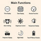 DS-5822LP Creative Bamboo Texture LED Screen Dual Projection Display Electronic Digital Clock