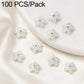 Silver flower bead cap spacers, small rounded caps with central hole and open floral detailing