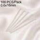White tone bead head pins, 100 pcs pack, 0.6x16mm, loop head for DIY jewelry