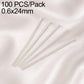 Silver bead head pins, 0.6x24mm, loop head for charm earring DIY, 100-pack
