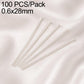 White-silver tone bead head pins with loop, brass, 0.6x28mm, 100 pcs