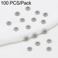 Silver snowflake bead caps spacers, round gear-like snowflake shape with central opening