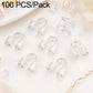 Clear U-shaped horseshoe clasp bracelet closure, 100 pcs