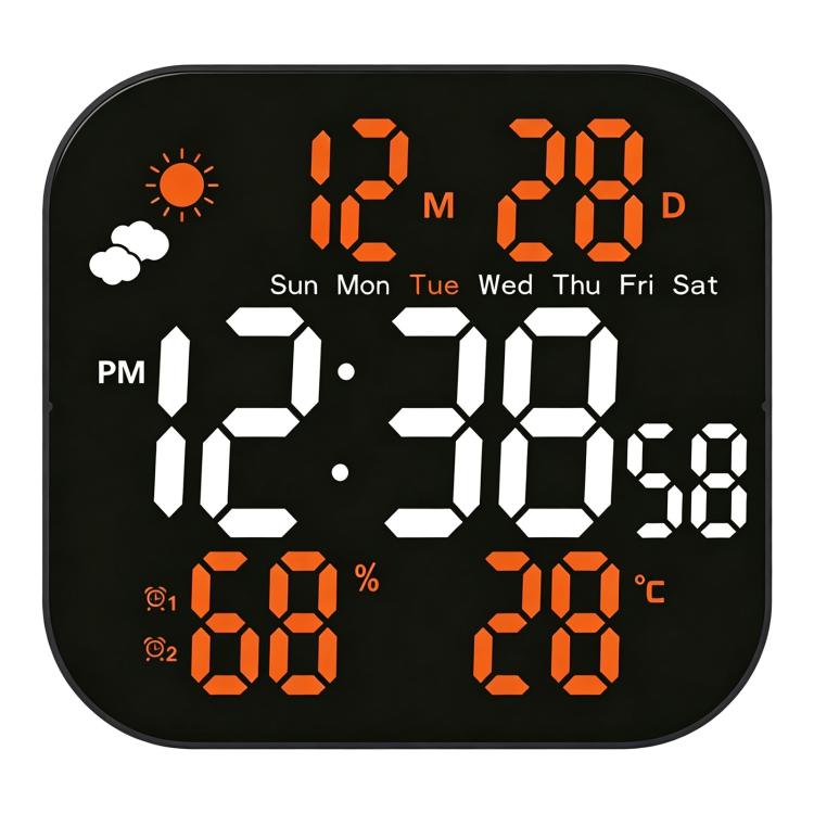 DS-3828L Multifunctional LED Digital Weather Display Electronic Clock