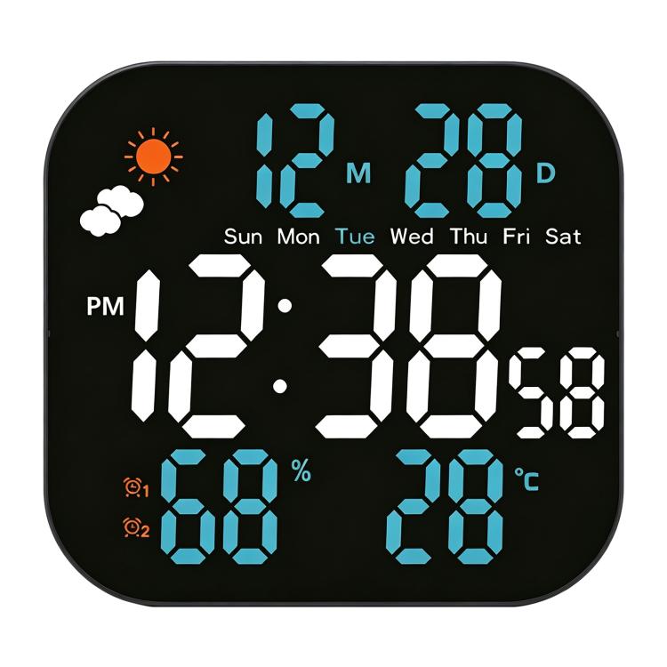 DS-3828L Multifunctional LED Digital Weather Display Electronic Clock