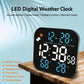 DS-3828L Multifunctional LED Digital Weather Display Electronic Clock