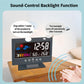 DS-8082TS LCD Multifunctional Voice-Controlled Backlit Weather Display Electronic Clock