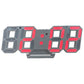 DS-3638B Creative 3D Stereoscopic Design Alarm Clock, LED Digital Electronic Clock