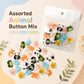 8 PCS/Pack Colorful Animal-shaped Design Resin Buttons