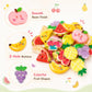 8 PCS/Pack Colorful Fruit Patterns Round Resin Buttons for DIY Sewing Accessories