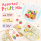 8 PCS/Pack Colorful Fruit Patterns Round Resin Buttons for DIY Sewing Accessories