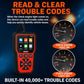 V539 Car Code Reader OBD2 Fault Detector Multifunctional Fault Code Clearing Scanner
