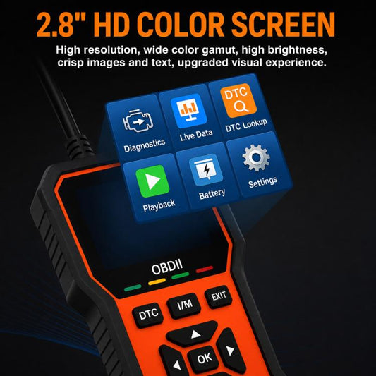 V539 Car Code Reader OBD2 Fault Detector Multifunctional Fault Code Clearing Scanner