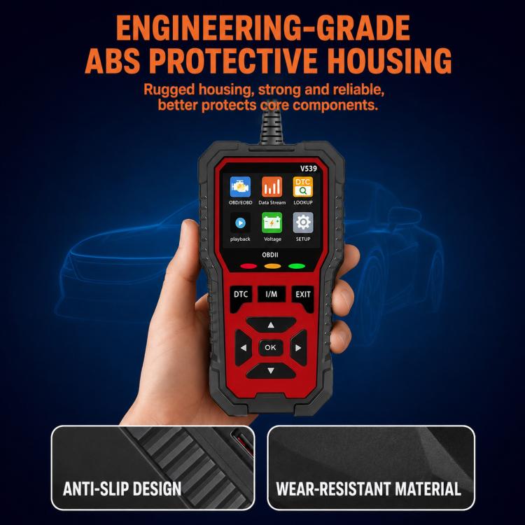 V539 Car Code Reader OBD2 Fault Detector Multifunctional Fault Code Clearing Scanner