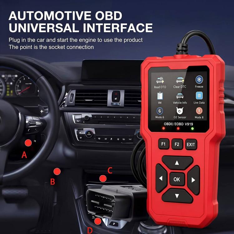 V919 Car Fault Diagnostic Scanner OBD2 Auto Code Reader