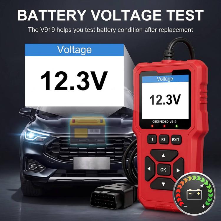 V919 Car Fault Diagnostic Scanner OBD2 Auto Code Reader