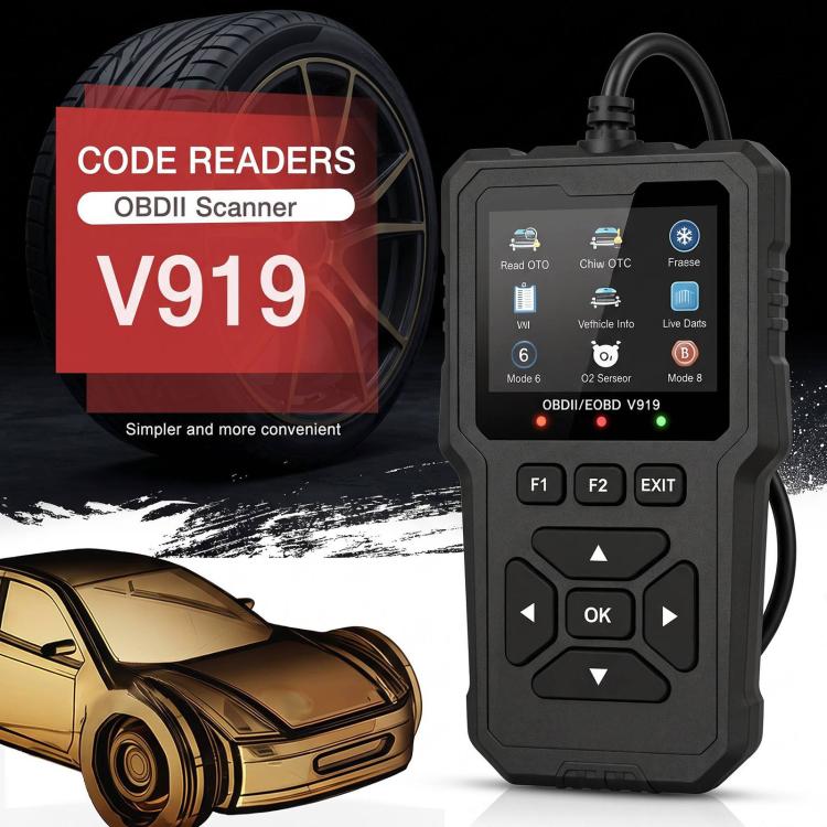 V919 Car Fault Diagnostic Scanner OBD2 Auto Code Reader, V919