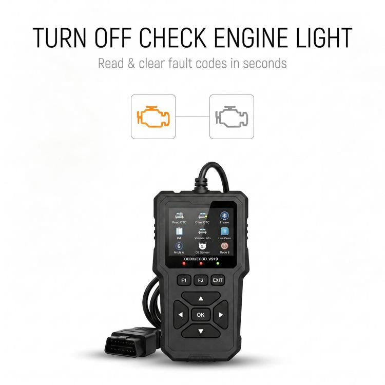 V919 Car Fault Diagnostic Scanner OBD2 Auto Code Reader, V919