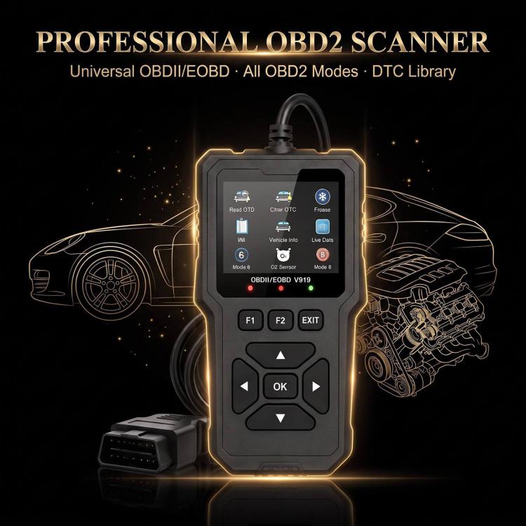 V919 Car Fault Diagnostic Scanner OBD2 Auto Code Reader, V919