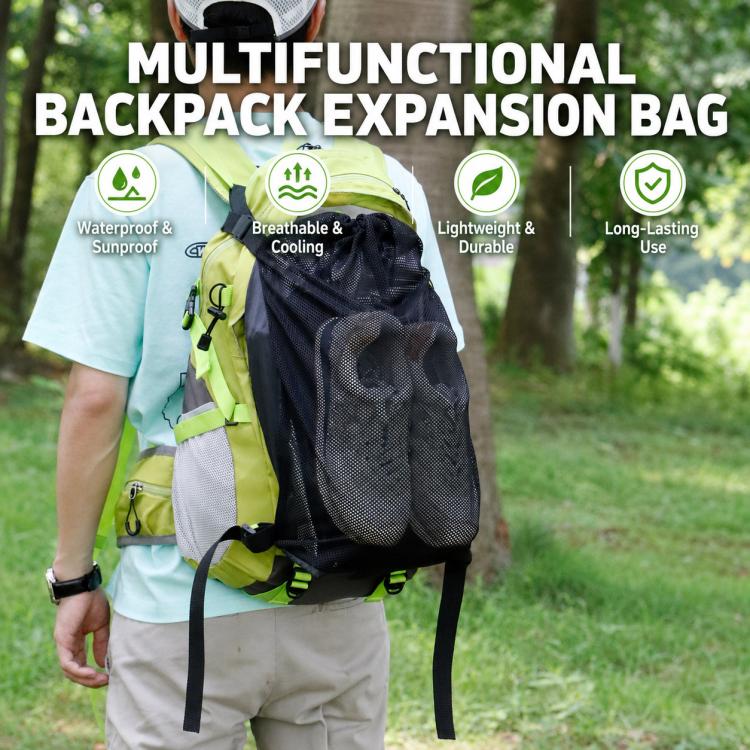 Outdoor Backpack External Mesh Bag Expansion Storage Pocket, Size: 35 x 48cm
