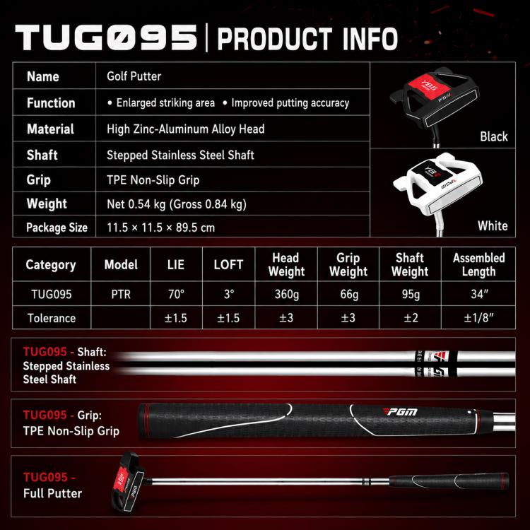 PGM TUG095 Men Golf Putter