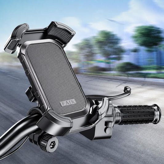 F1 Motorcycle Bicycle 360-Degree Rotating Navigation Phone Holder, Textured Handlebar Style, Mirror-Finish Handlebar Style, Textured Rearview Mirror Style, Mirror-Finish Rearview Mirror Style, Handlebar and Rearview Mirror Style