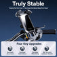 360° rotating motorcycle phone holder with pivot head and handlebar mount