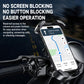 Phone mount with open access for buttons and screen area, designed for easy operation