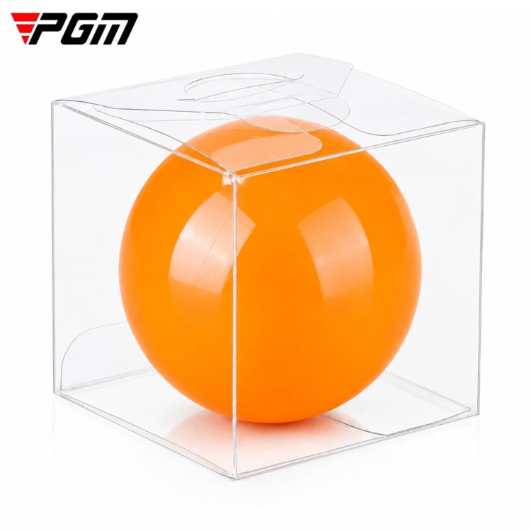 Park golf ball in glossy orange inside a clear display box.