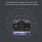 RC radio transmitter range graphic with circular signal coverage
