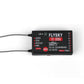 FlySky FS-SR8A receiver top view with LED window and channel numbers 1–8