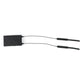 Black receiver module with two antenna leads extending from each side