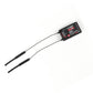 FlySky FS-SR8A 2.4GHz receiver with two long antenna leads and black housing