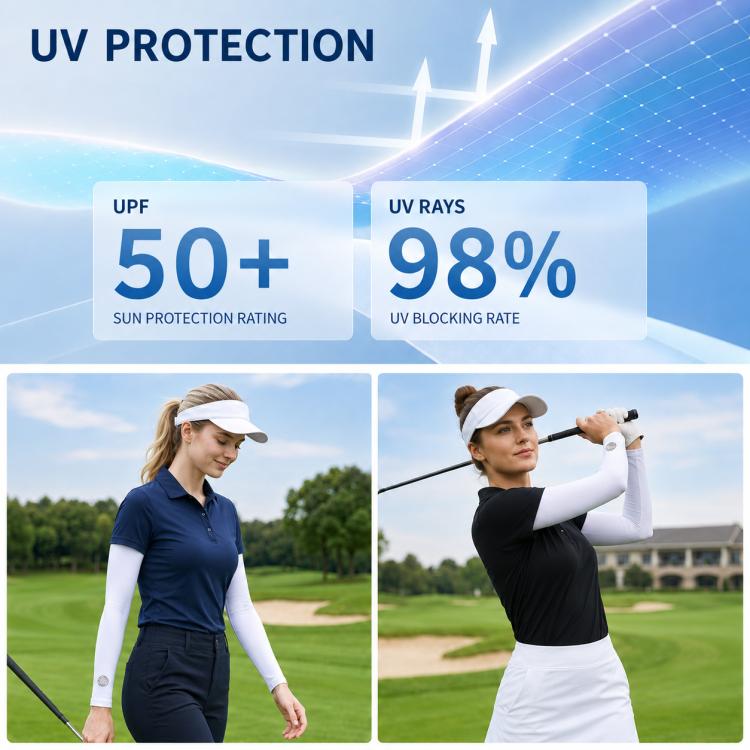 PGM XT008 Women Breathable Cooling Sun Protection Arm Sleeves, S, M