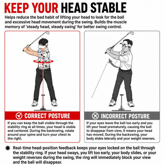 PGM JZQ042 Golf Swing Trainer Head Stabilizer