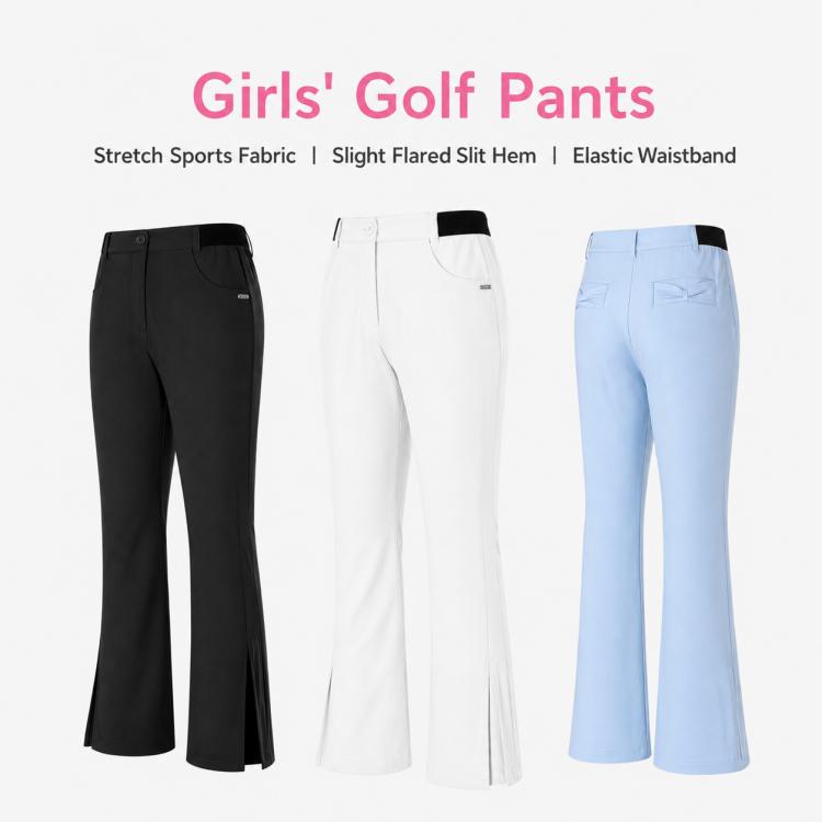 PGM KUZ221 Girls Breathable Golf Pants, S, M, L, XL