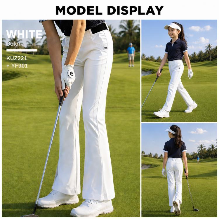 PGM KUZ221 Girls Breathable Golf Pants, S, M, L, XL