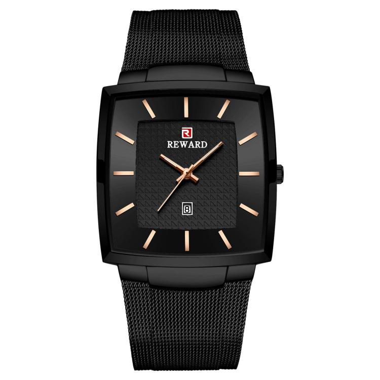 REWARD RD62009M Men Watch Quartz Watch with Calendar Display & Mesh Band