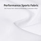 White performance sports fabric close-up with soft, breathable texture