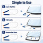 Car stereo removal wire puller tools with flexible loop wire, blue handles, and orange tips