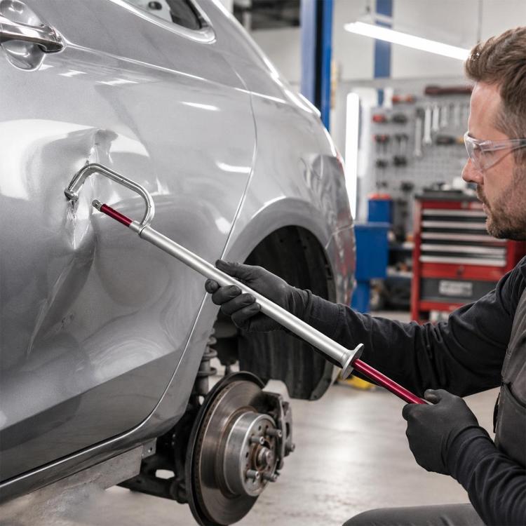 No-Removal Brake Disc Thickness Gauge, Car Brake Rotor Thickness Measuring Tool